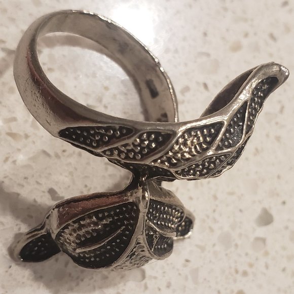 925 Sterling silver FOX ring size 10 - Picture 10 of 15